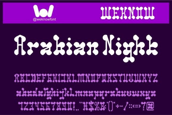 Arabian Night: Bold Display Font for Unforgettable Design