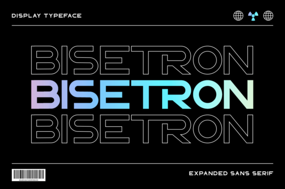 Bisetron: The Cool, Bold & Robotic Display Font
