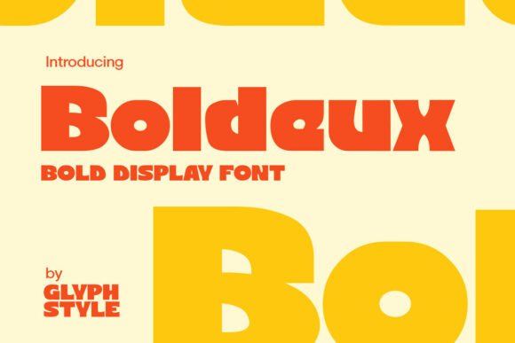Boldeux: The Bold Display Font with a Retro Soul