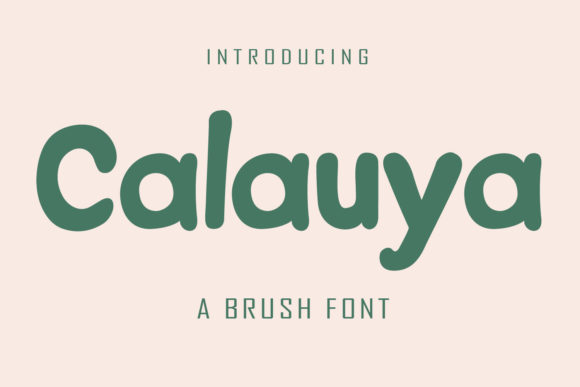 Calauya: A Creative Display Font for Modern Design
