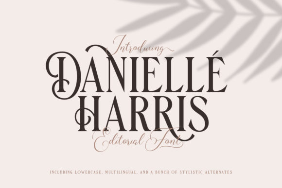 Danielle Harris: An Elegant Font for Romantic Projects