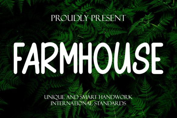 Farmhouse: A Display Font with Character