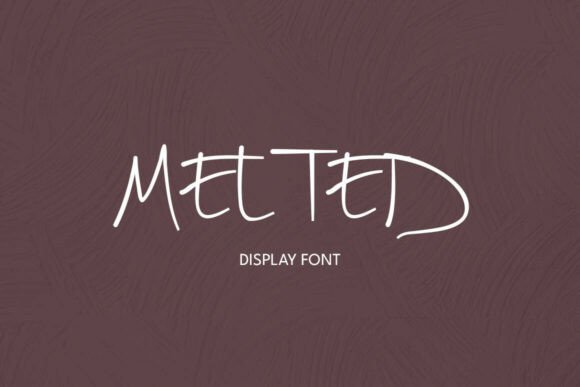 Melted: The Liquid Display Font for Unconventional Branding