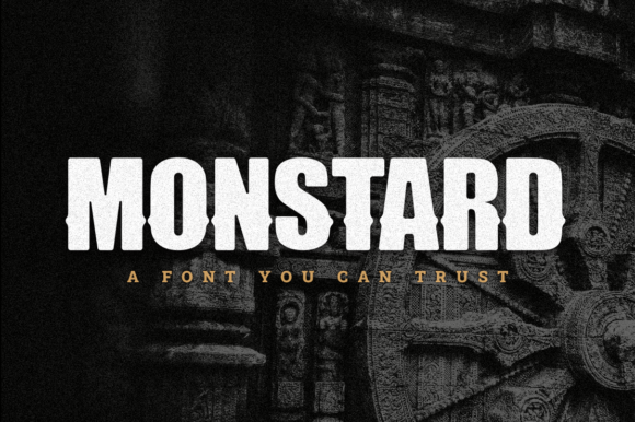 Monstard: Command Attention with Western Display Font