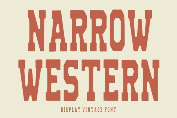Narrow Western: A Bold Typeface for Frontier-Style Branding