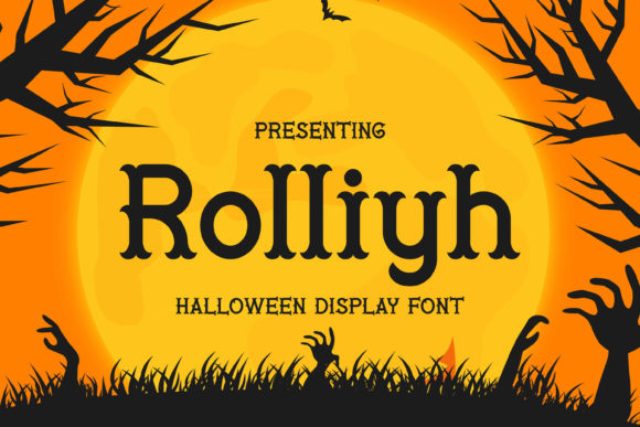Rolliyh: The Dark Display Font for Halloween Projects