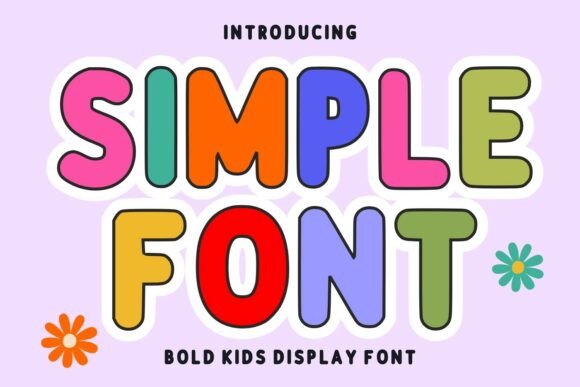 Simple: A Fun and Bold Display Font for Creative Projects