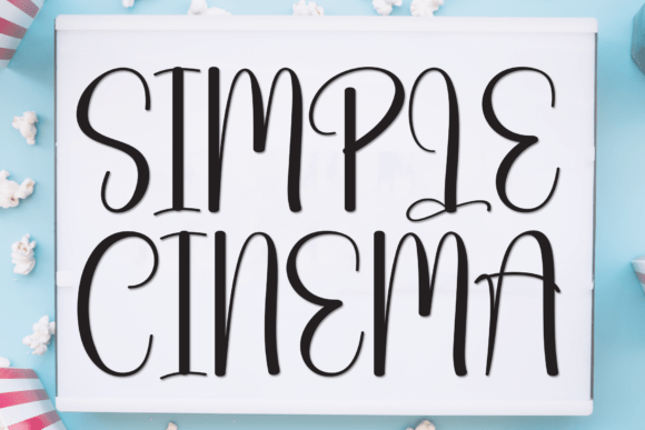 Simple Cinema: The Handmade Font That Brings a Smile