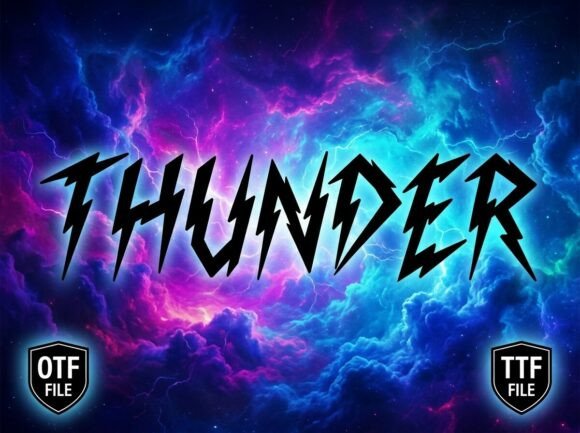 Thunder: The Electric Display Font for Maximum Impact