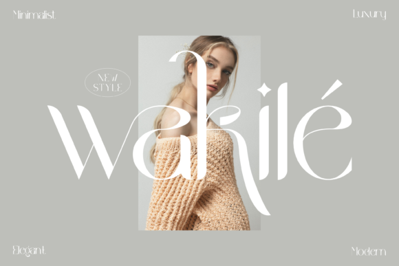 Wakile: A Creative Display Font for Modern Projects